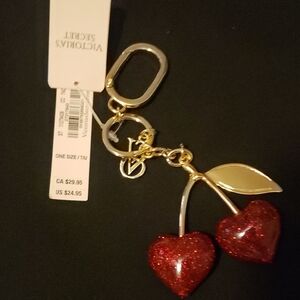 Victoria's Secret Glittering Red Cherry Key Holder